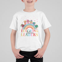 Teacher T Shirt For Kid Teaching Future Leaders Retro Groovy Education Back To School - Wonder Print Shop