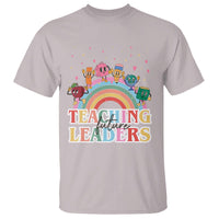 Teacher T Shirt Teaching Future Leaders Retro Groovy Education Back To School - Wonder Print Shop