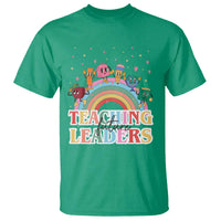Teacher T Shirt Teaching Future Leaders Retro Groovy Education Back To School - Wonder Print Shop