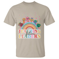 Teacher T Shirt Teaching Future Leaders Retro Groovy Education Back To School - Wonder Print Shop