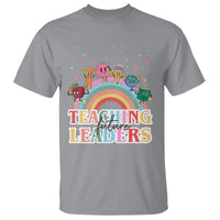 Teacher T Shirt Teaching Future Leaders Retro Groovy Education Back To School - Wonder Print Shop