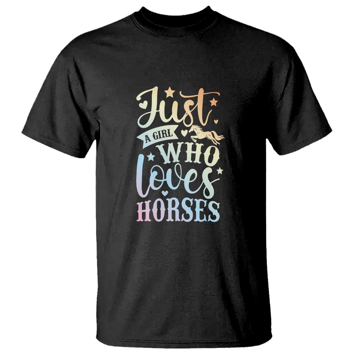 Horse Lover T Shirt Just A Girl Who Loves Horse - Wonder Print Shop