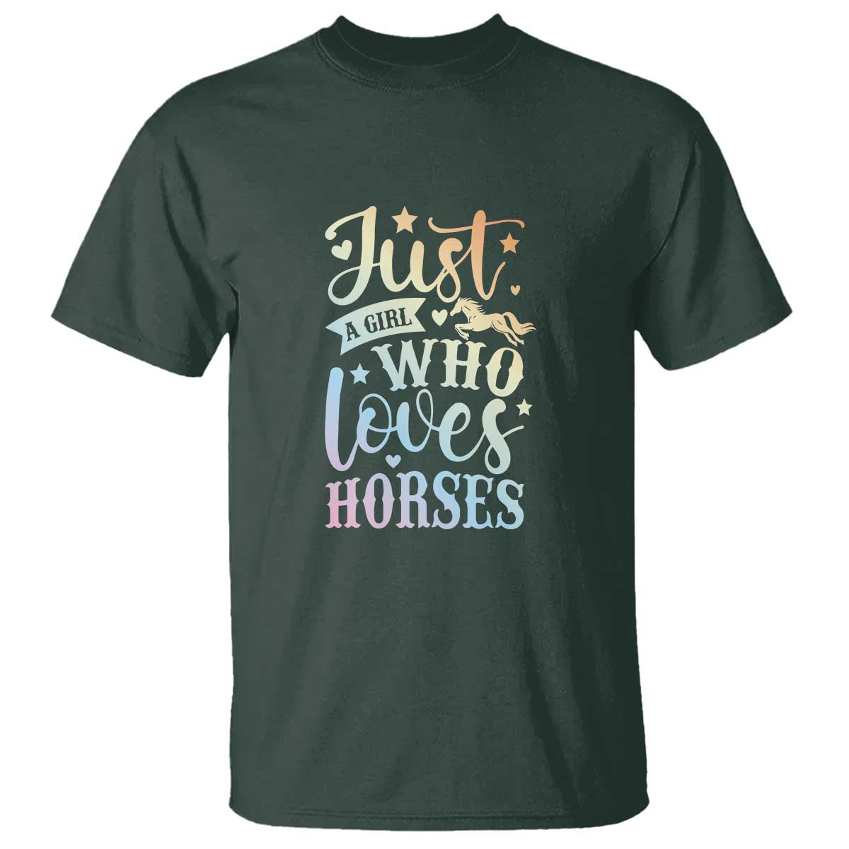 Horse Lover T Shirt Just A Girl Who Loves Horse - Wonder Print Shop