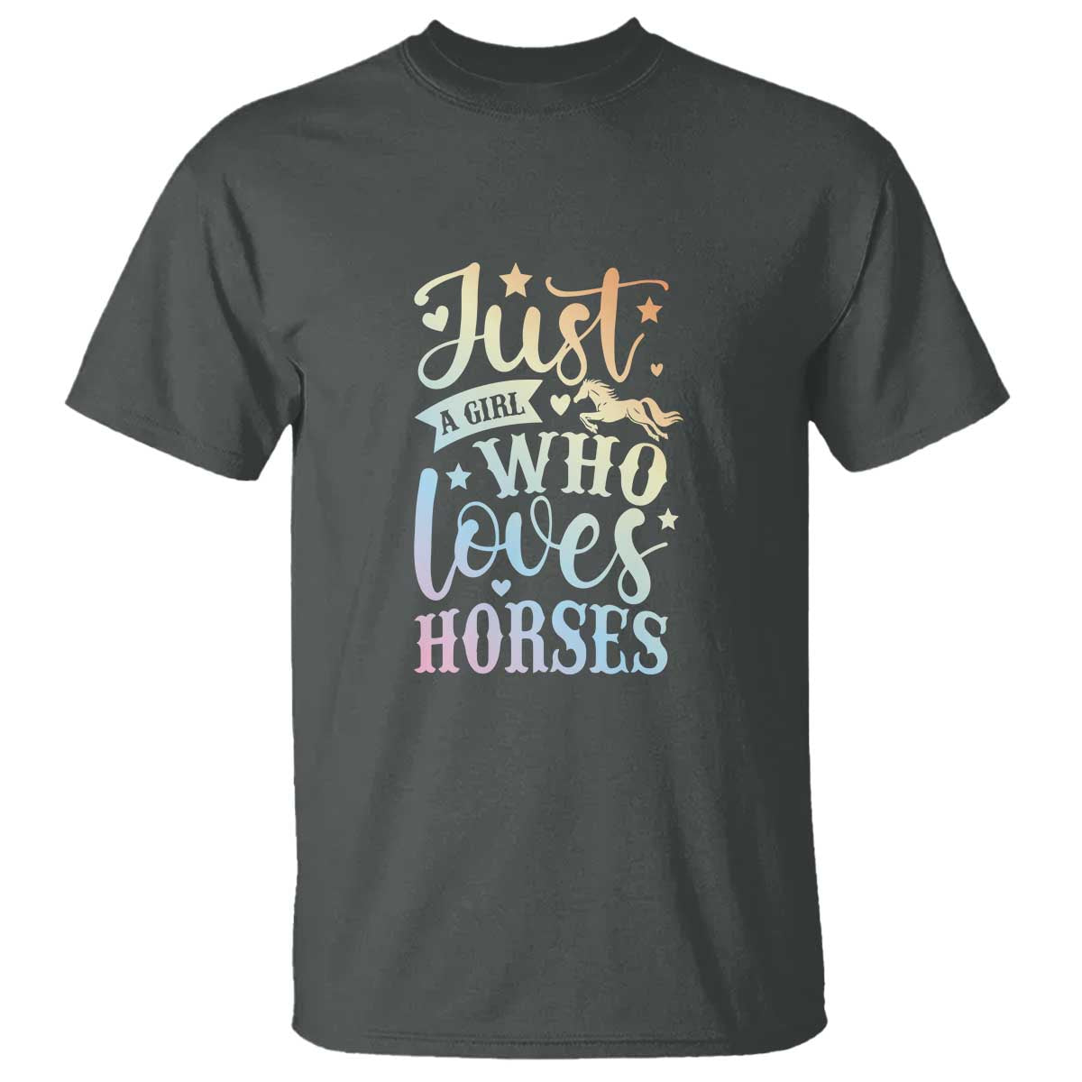 Horse Lover T Shirt Just A Girl Who Loves Horse - Wonder Print Shop