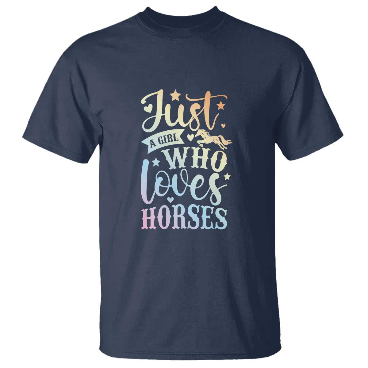 Horse Lover T Shirt Just A Girl Who Loves Horse - Wonder Print Shop