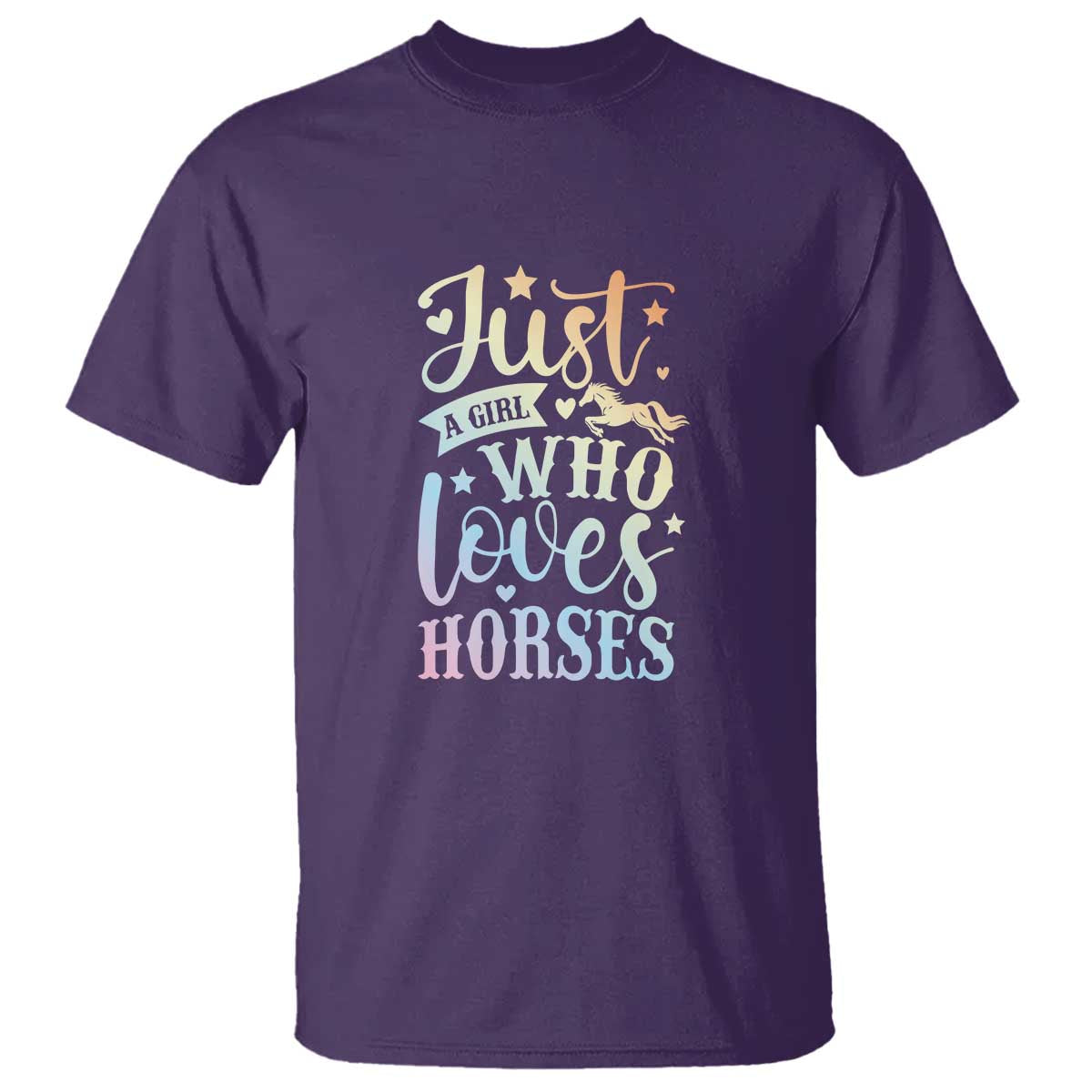 Horse Lover T Shirt Just A Girl Who Loves Horse - Wonder Print Shop