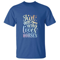 Horse Lover T Shirt Just A Girl Who Loves Horse - Wonder Print Shop