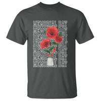 Decoration Day T Shirt Memorial Day Red Poppy Flower - Wonder Print Shop