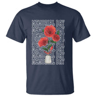 Decoration Day T Shirt Memorial Day Red Poppy Flower - Wonder Print Shop