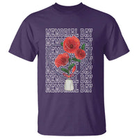 Decoration Day T Shirt Memorial Day Red Poppy Flower - Wonder Print Shop