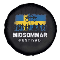 Funny Midsommar Festival Spare Tire Cover Sweden Summer Festival Maypole
