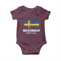 Funny Midsommar Festival Baby Onesie Sweden Summer Festival Maypole