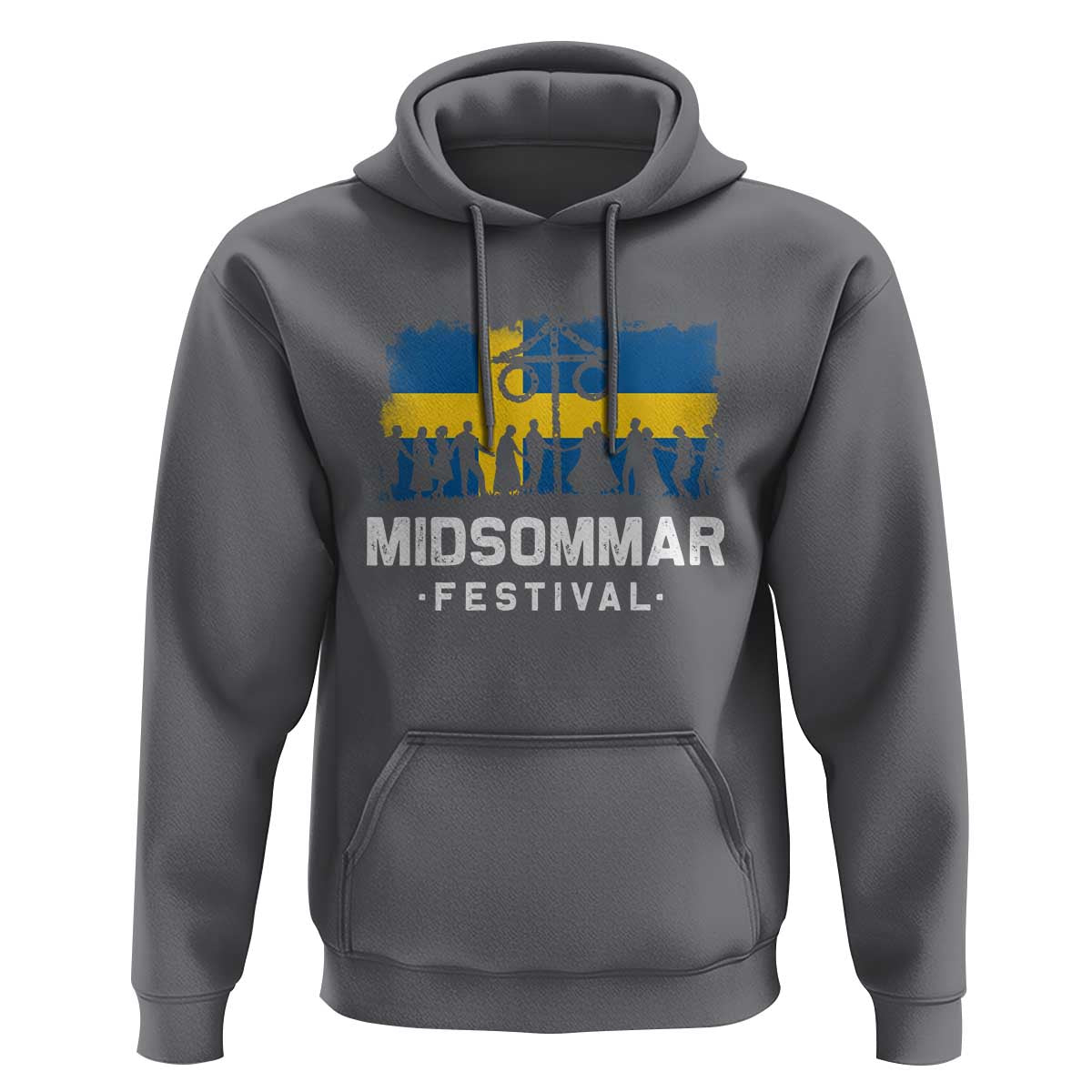 Funny Midsommar Festival Hoodie Sweden Summer Festival Maypole