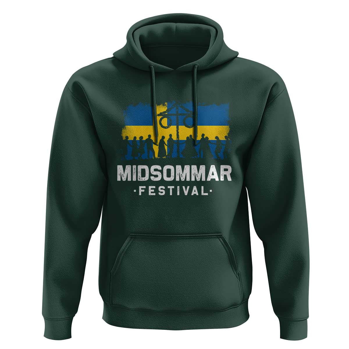 Funny Midsommar Festival Hoodie Sweden Summer Festival Maypole