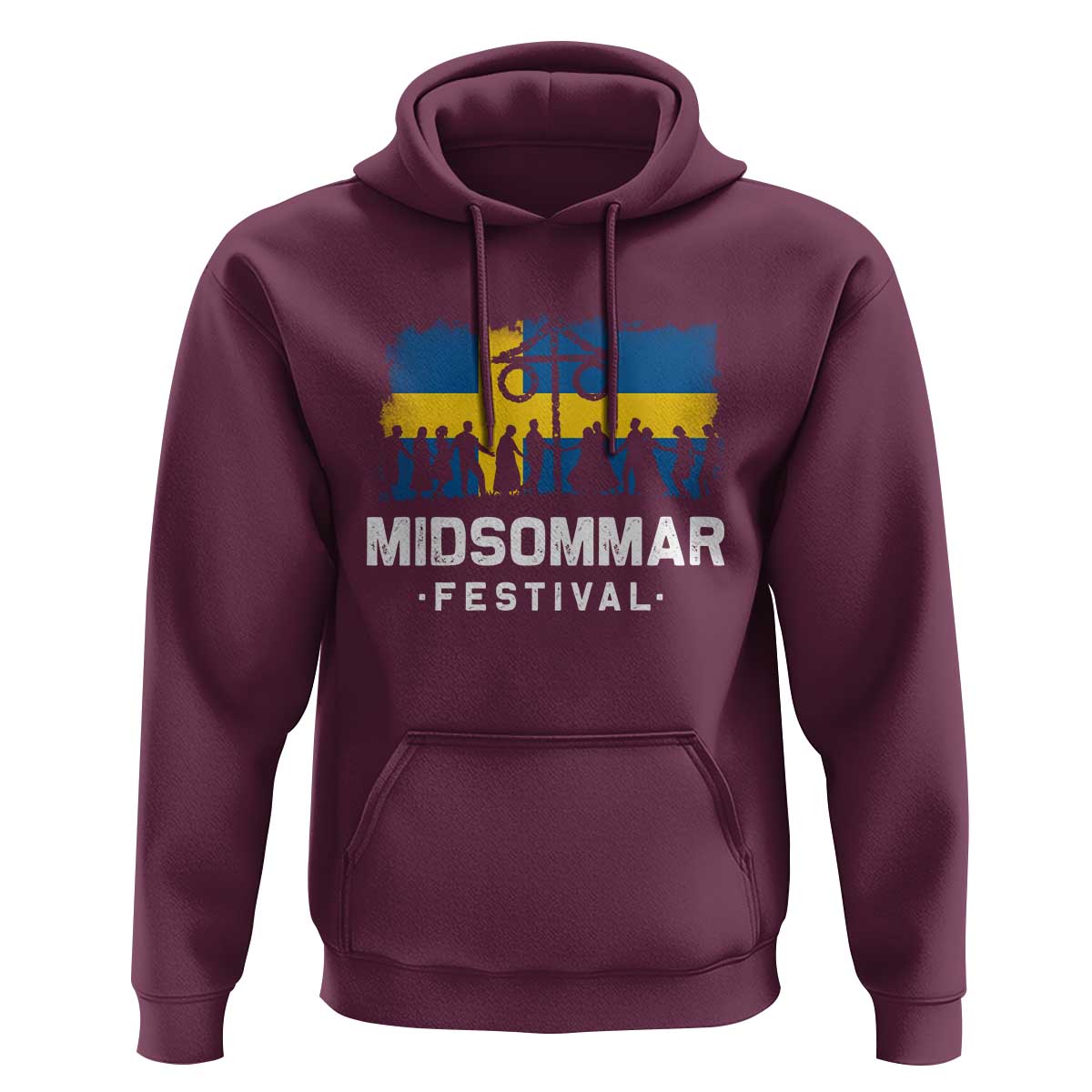 Funny Midsommar Festival Hoodie Sweden Summer Festival Maypole