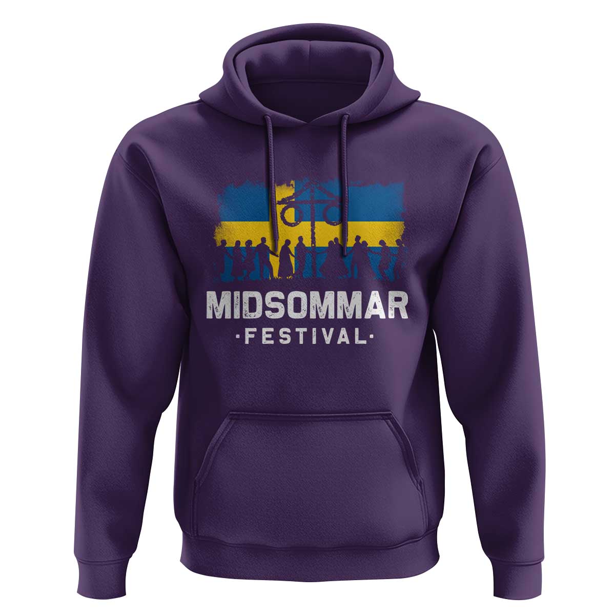 Funny Midsommar Festival Hoodie Sweden Summer Festival Maypole