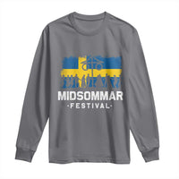 Funny Midsommar Festival Long Sleeve Shirt Sweden Summer Festival Maypole