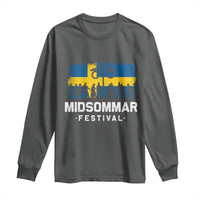 Funny Midsommar Festival Long Sleeve Shirt Sweden Summer Festival Maypole