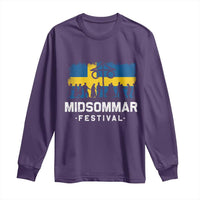 Funny Midsommar Festival Long Sleeve Shirt Sweden Summer Festival Maypole