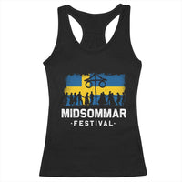 Funny Midsommar Festival Racerback Tank Top Sweden Summer Festival Maypole