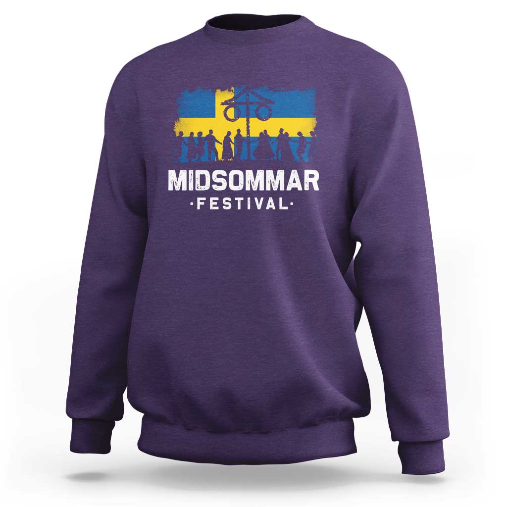 Funny Midsommar Festival Sweatshirt Sweden Summer Festival Maypole