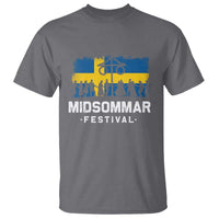 Funny Midsommar Festival T Shirt Sweden Summer Festival Maypole