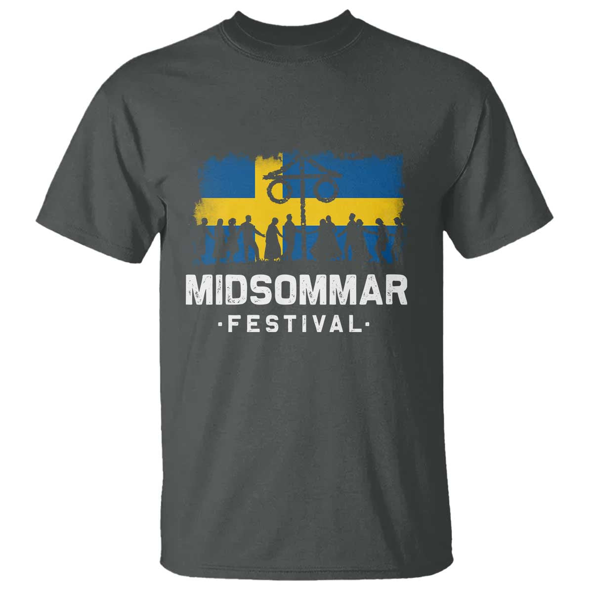 Funny Midsommar Festival T Shirt Sweden Summer Festival Maypole