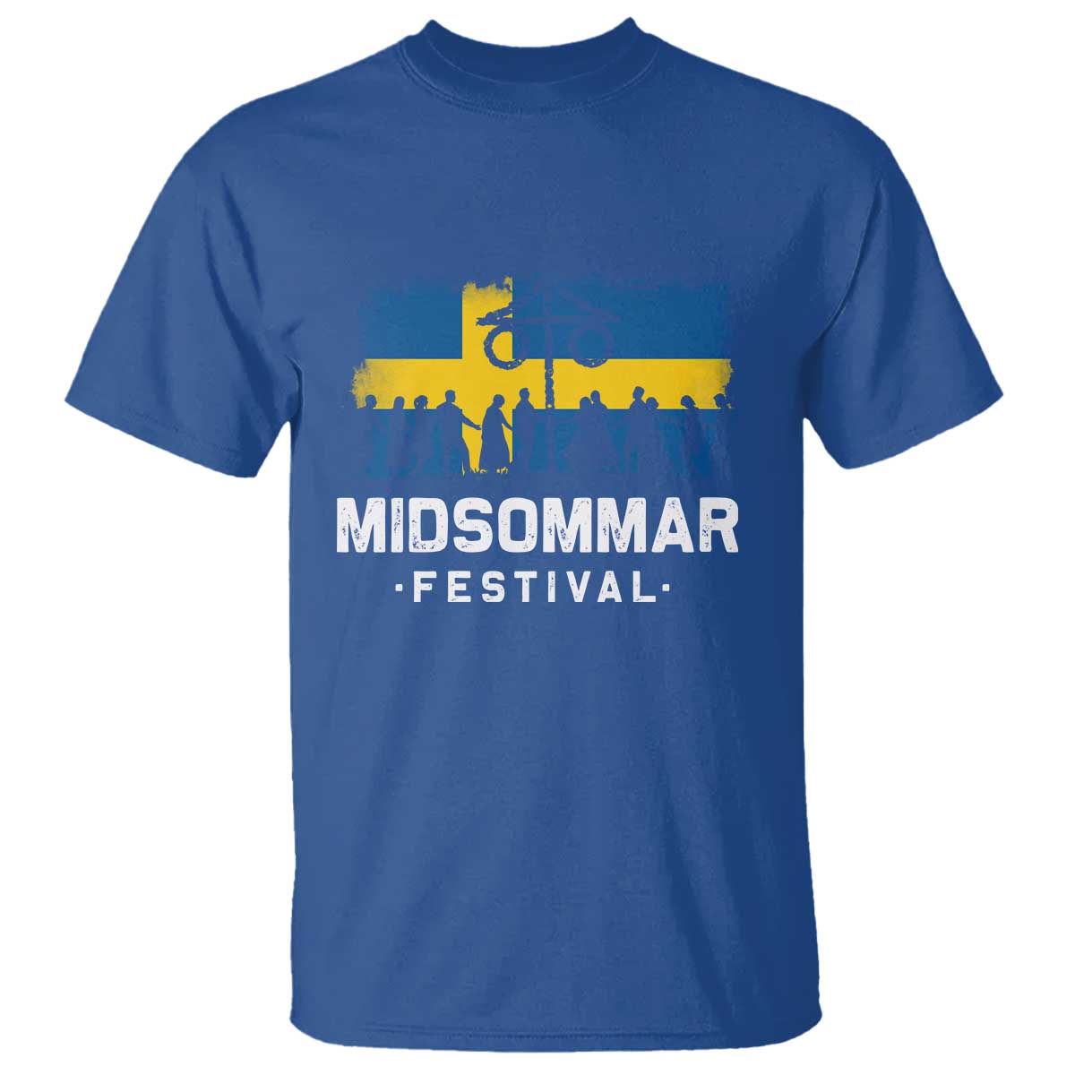 Funny Midsommar Festival T Shirt Sweden Summer Festival Maypole