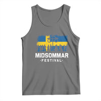 Funny Midsommar Festival Tank Top Sweden Summer Festival Maypole