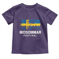 Funny Midsommar Festival Toddler T Shirt Sweden Summer Festival Maypole