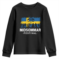 Funny Midsommar Festival Youth Sweatshirt Sweden Summer Festival Maypole TS11