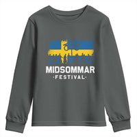 Funny Midsommar Festival Youth Sweatshirt Sweden Summer Festival Maypole