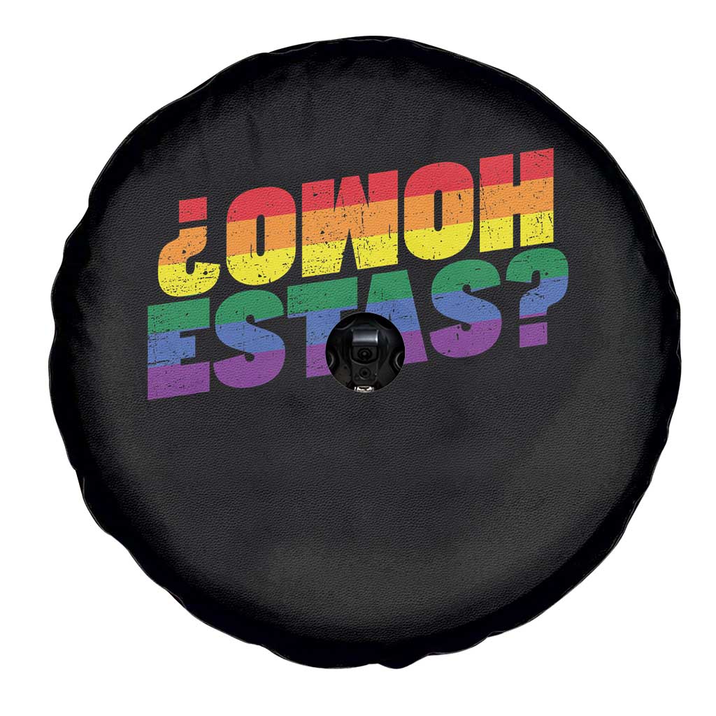 Funny Spanish Mexican Homo Estas Spare Tire Cover Gay Pride Ally LGBTQ Month