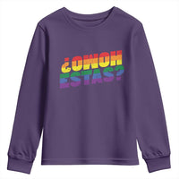 Funny Spanish Mexican Homo Estas Youth Sweatshirt Gay Pride Ally LGBTQ Month