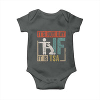 Funny Security Its Not Gay It Is TSA Baby Onesie Security Airline - Wonder Print Shop