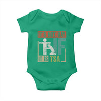 Funny Security Its Not Gay It Is TSA Baby Onesie Security Airline - Wonder Print Shop