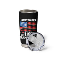 Funny Time To Get Star Spangled Hammered Tumbler Cup 4th of July Drinking Beer Pong Red Cup American Flag - Wonder Print Shop