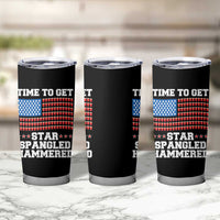 Funny Time To Get Star Spangled Hammered Tumbler Cup 4th of July Drinking Beer Pong Red Cup American Flag - Wonder Print Shop