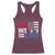 Funny American Drinking Racerback Tank Top Red White And Beer 4th Of July USA Flag - Wonder Print Shop