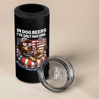 Funny In Dog Beers I've Only Had One 4 in 1 Can Cooler Tumbler 4th Of July Drinking Dachshund Beer American Flag - Wonder Print Shop