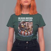 Funny In Dog Beers I've Only Had One T Shirt For Women 4th Of July Drinking Dachshund Beer American Flag - Wonder Print Shop