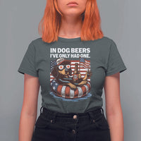 Funny In Dog Beers I've Only Had One T Shirt For Women 4th Of July Drinking Dachshund Beer American Flag - Wonder Print Shop