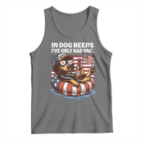 Funny In Dog Beers I've Only Had One Tank Top 4th Of July Drinking Dachshund Beer American Flag - Wonder Print Shop