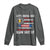 Funny American Drinking Long Sleeve Shirt Let's Drink And Blow Shit Up 4th Of July Beer Rocket - Wonder Print Shop
