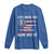 Funny American Drinking Long Sleeve Shirt Let's Drink And Blow Shit Up 4th Of July Beer Rocket - Wonder Print Shop