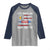 Funny American Drinking Raglan Shirt Let's Drink And Blow Shit Up 4th Of July Beer Rocket - Wonder Print Shop