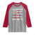 Funny American Drinking Raglan Shirt Let's Drink And Blow Shit Up 4th Of July Beer Rocket - Wonder Print Shop