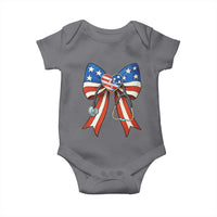 Funny 4th Of July Nurse American Flag Coquette Bow Baby Onesie - Wonder Print Shop