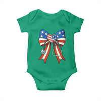 Funny 4th Of July Nurse American Flag Coquette Bow Baby Onesie - Wonder Print Shop
