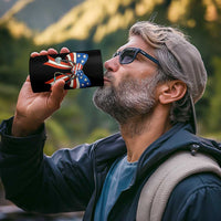 Funny 4th Of July Nurse American Flag Coquette Bow 4 in 1 Can Cooler Tumbler - Wonder Print Shop